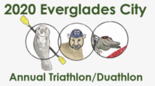 1st Annual Everglades City Triathlon And Duathlon - Cartoon, HD Png Download, Free Download