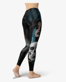 Smoke Skulls Leggings Yoga Pants Activewear For Women - Leggings, HD Png Download, Free Download