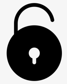 Unlock Filled Icon - Circle, HD Png Download, Free Download
