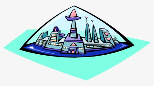 Clip Art Space City - House Of The Future Clipart, HD Png Download, Free Download