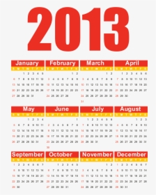 Free Vector 2013 Free Vector Calendar - Calendar, HD Png Download, Free Download