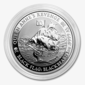 2019 1 Oz Tuvalu Black Flag Series Queen Anne"s Revenge - Cash, HD Png Download, Free Download