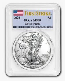 1 Oz American Eagle Silver Coin 2020, HD Png Download, Free Download