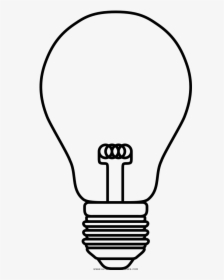 Bulb Drawing Black And White - Incandescent Light Bulb, HD Png Download, Free Download