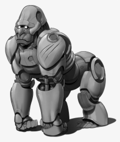 Drawing Gorilla Robot - Mecha, HD Png Download, Free Download