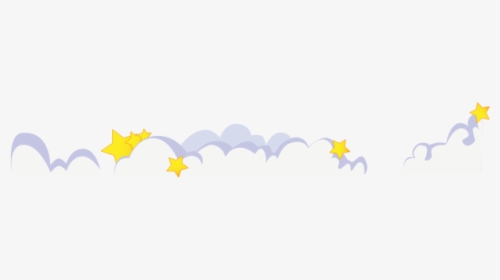 Cute Cartoon Clouds With Stars - Cute Cloud Cartoon Png, Transparent Png, Free Download