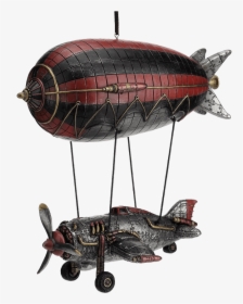 Steampunk Airship With Propeller Airplane Gondola - Airship, HD Png Download, Free Download
