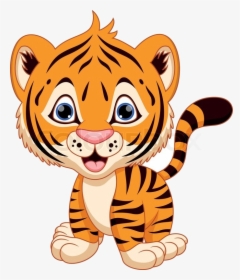 Tiger Baby Clipart Transparent Png - Cute Baby Tiger Clipart, Png Download, Free Download