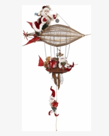 Airship With Santa - Santa Claus, HD Png Download, Free Download