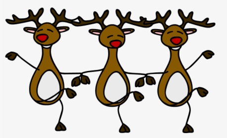 Reindeer Clipart Abstract - Dancing Reindeer, HD Png Download, Free Download