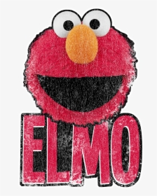 Sesame Street Elmo Smile Men"s Long Sleeve T-shirt - Cartoon, HD Png Download, Free Download