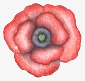 Hand Drawn Gradient Red Flower Watercolor Transparent - Watercolor Painting, HD Png Download, Free Download