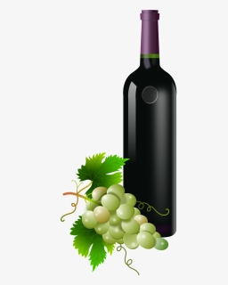 Grapes Wine Png Bottle, Transparent Png, Free Download