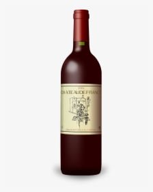 The Bordeaux Wine Bottle Shape Is Straight With High - Bottle Of Wine Png, Transparent Png, Free Download