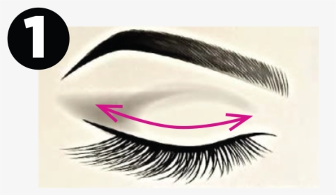 Eyelash Clipart Thick Eyelash - Draw A Cartoon Eyebrow, HD Png Download, Free Download