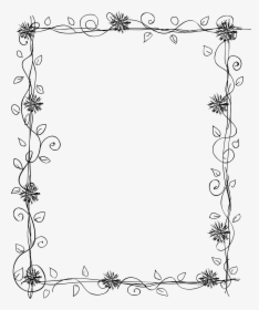 Black And White Happy Birthday Borders And Frames, HD Png Download, Free Download