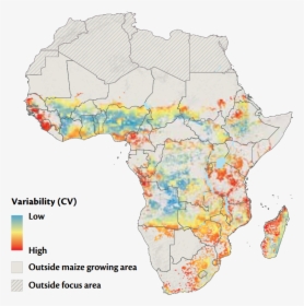 Map - Africa Maize Agriculture Map, HD Png Download, Free Download
