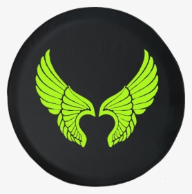 Jeep Liberty Tire Cover With Angel Wings - Jeep, HD Png Download, Free Download