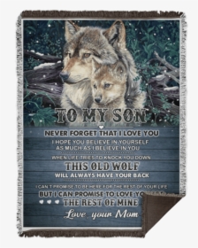 Woven Blanket - - Get Well Soon Wolf, HD Png Download, Free Download