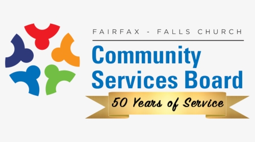 Csb Logo With 50th Anniversary Banner - Fairfax County Csb, HD Png Download, Free Download