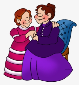 Mother And Child - Helen Keller Clip Art, HD Png Download, Free Download
