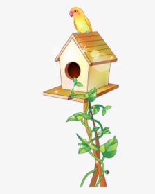 Transparent Birdhouse Clipart Black And White - Bird House Cartoon Png, Png Download, Free Download