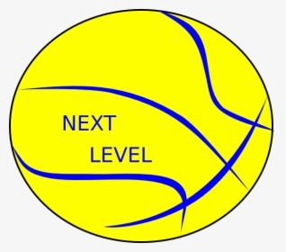 Yellow Next Level Clip Art At Clker - Black And White Basketball Outline, HD Png Download, Free Download