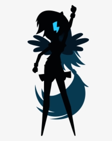 Rainbow Dash Silhouette Vector By Mylittleapplebloom - Letupita 725 Hd ★, HD Png Download, Free Download