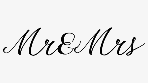 Mr And Mrs Calligraphy Transparent, HD Png Download, Free Download