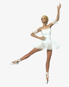 3d White Ballerina Free Clipart - Ballerina Gif Transparent Background, HD Png Download, Free Download