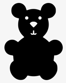 Stuffed Bear - Teddy Bear Clip Art Black, HD Png Download, Free Download