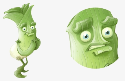 Leek Character , Png Download - Cartoon, Transparent Png, Free Download