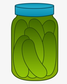 Pickles Clipart Sour - Jar Of Pickles Clipart, HD Png Download, Free Download