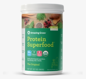 Protein Superfood Original 350g - Amazing Grass Protein Superfood, HD Png Download, Free Download