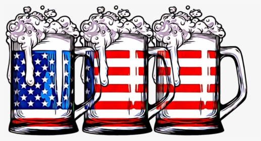 American Flag Beer Mugs, HD Png Download, Free Download
