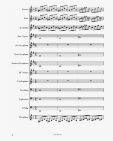 Skrillex Marching Band Sheet Music Composed By James - Super Smash Bros Melee Theme Alto Sax Sheet Music, HD Png Download, Free Download