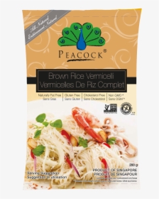 Brown Rice Vermicelli - Peacock Brown Rice Vermicelli, HD Png Download, Free Download