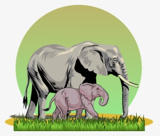 Clipart Elephant Transparent Background, HD Png Download, Free Download