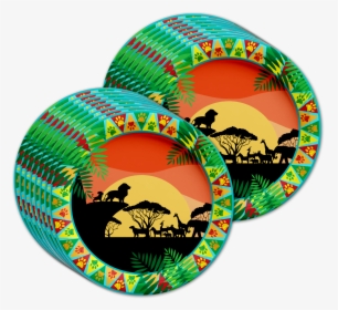 Sunset Safari Animals Birthday Party Tableware Kit - Circle, HD Png Download, Free Download