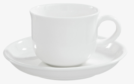 White Coffee Cup And Saucer, HD Png Download, Free Download