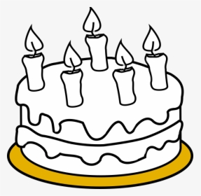 Clipart Transparent Cake Svg Drawing - Birthday Cake Hd Drawing, HD Png Download, Free Download