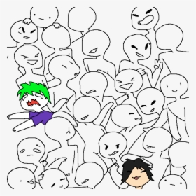 Too Many People Drawing, HD Png Download, Free Download