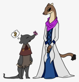 @canadianmerc"s Weasel Seamstress Abagail, With Her - Cartoon, HD Png Download, Free Download