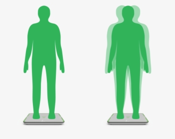Two People On Scales-55 - Standing, HD Png Download, Free Download