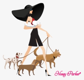 Walking Dogs Nosey Parker Illustration - Ancient Dog Breeds, HD Png Download, Free Download
