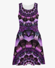 Fairy Flower Purple Stars Mandala Atalanta Sundress - Pattern, HD Png Download, Free Download