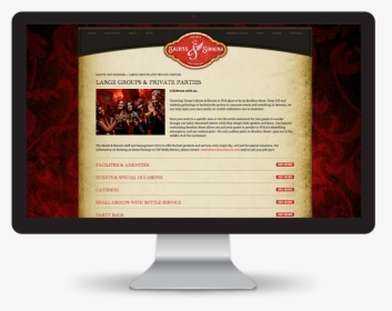 Saints & Sinners Website - Mac Monitor Vector, HD Png Download, Free Download