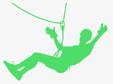 Silhouette Zip Line Png, Transparent Png, Free Download