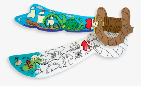 3d Colorables Inflatable Coloring Toy - Sword, HD Png Download, Free Download