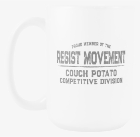 Resist Movement Couch Potato 15oz Mug - Beer Stein, HD Png Download, Free Download